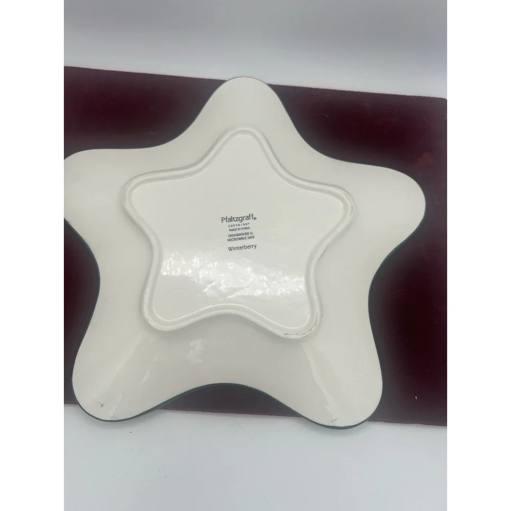 Pfaltzgraff Winterberry Star Shaped‎ Plate Of Sharing for Gifting with Treats